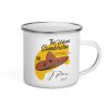 J Peterman Urban Sombrero 1996 Enamel Mug - Image 2