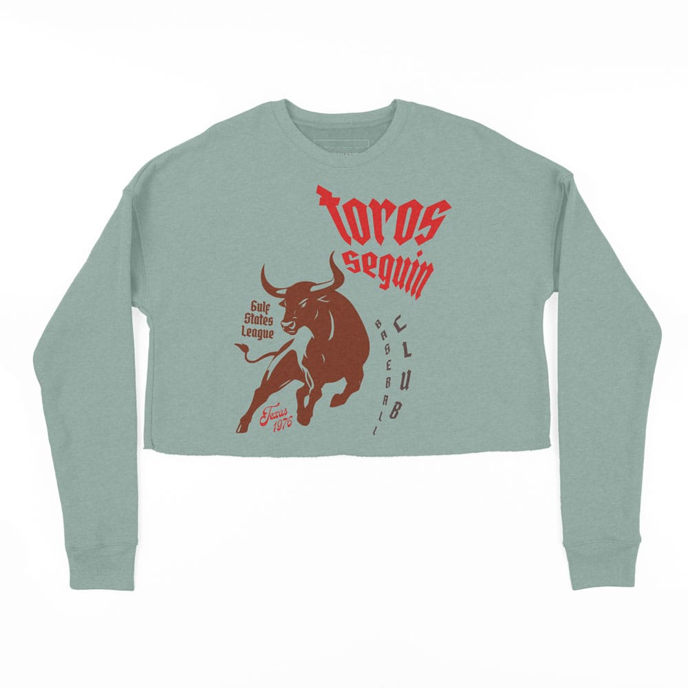 Seguin Toros retro baseball Crop Sweatshirt – Hot New Look for Vintage Baseball Lovers