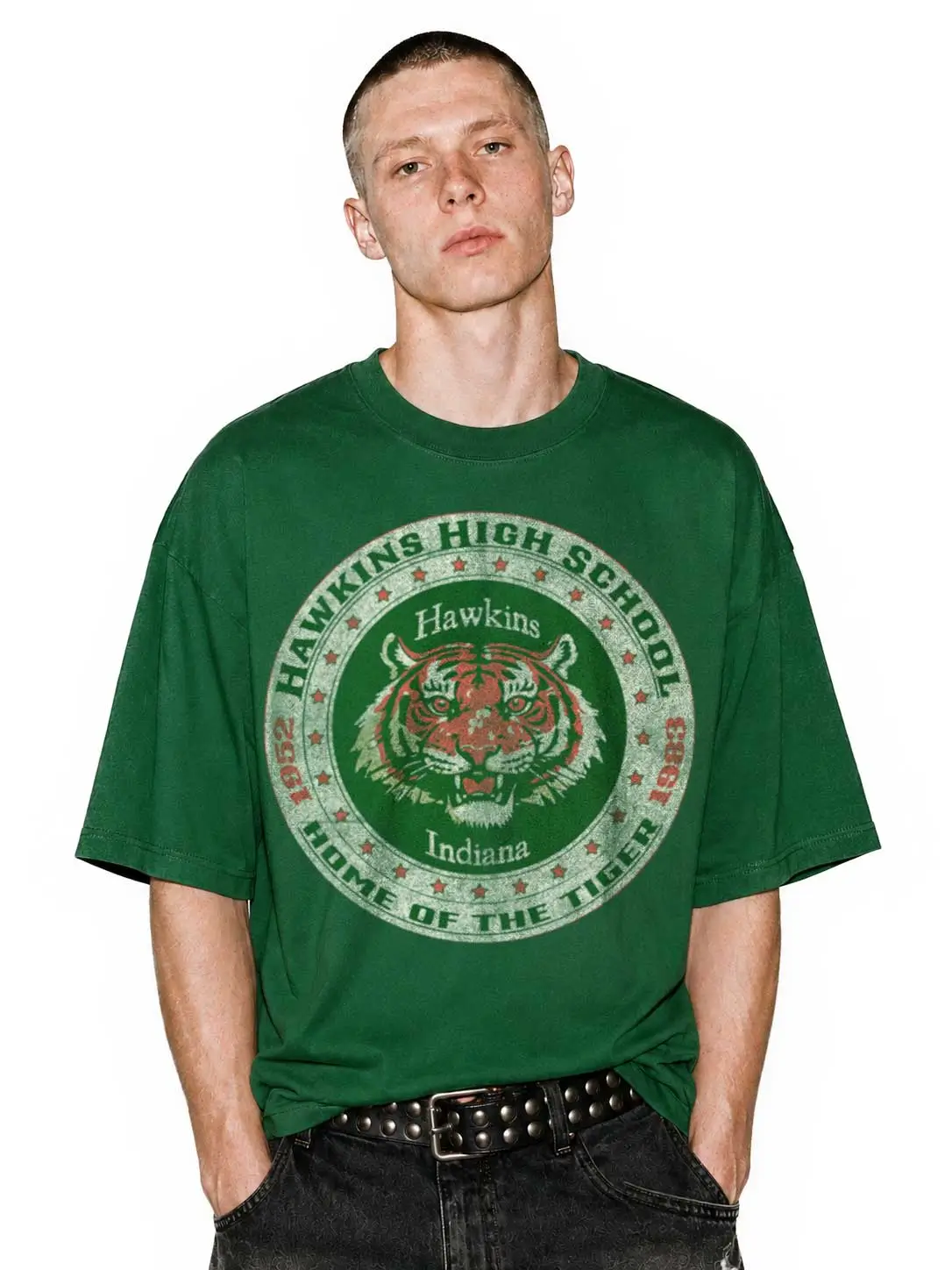 Alternative view of Hawkins High School Graphic Tee