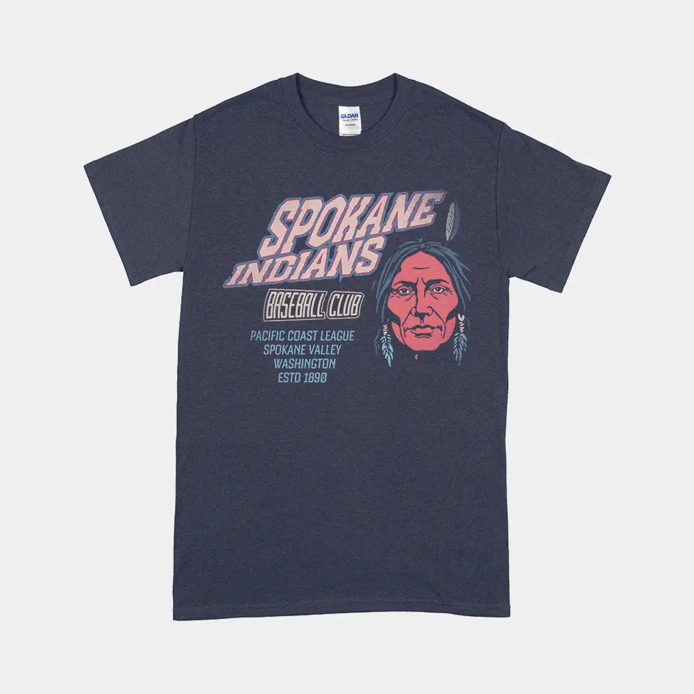 Spokane Indians Vintage Retro Tee Shirts