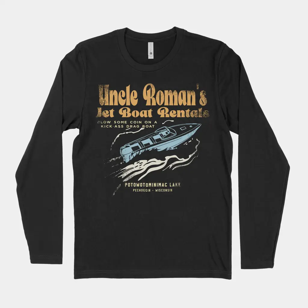 Uncle Roman's Jet Boat Rentals raglan sleeve