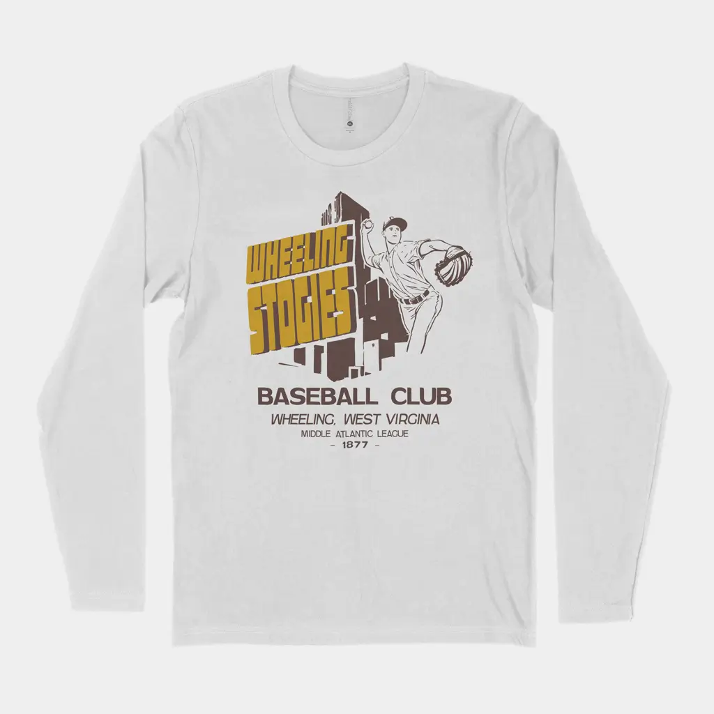 wheeling stogies raglan sleeve tee