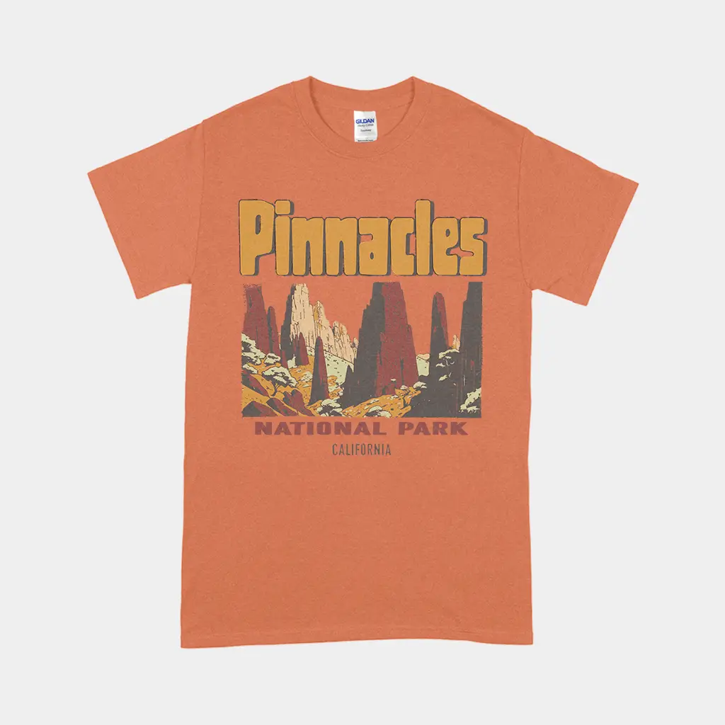 Pinnacles National Park California vintage graphic tee