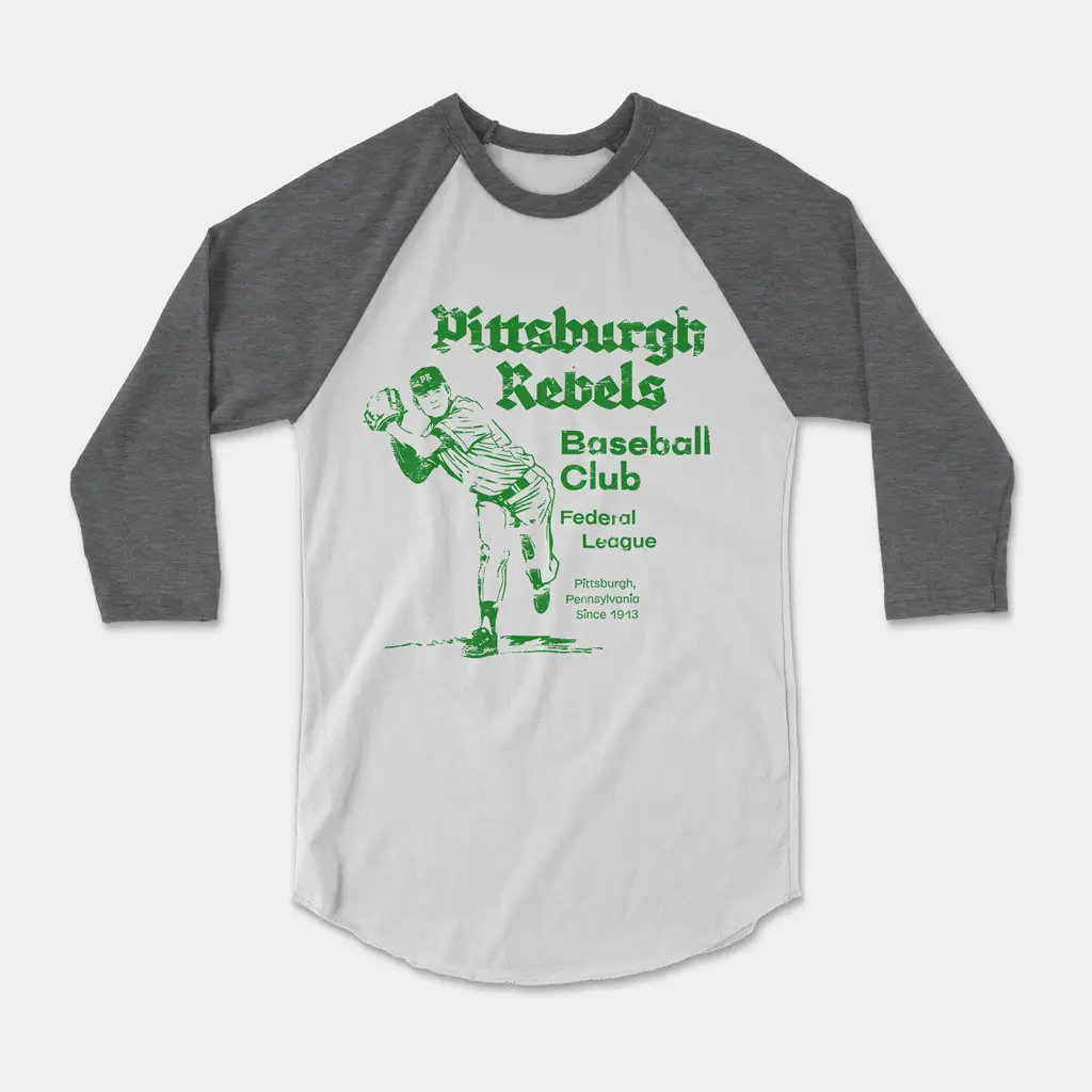 Alternative view of Pittsburgh Rebels ¾ Sleeve Raglan Tee