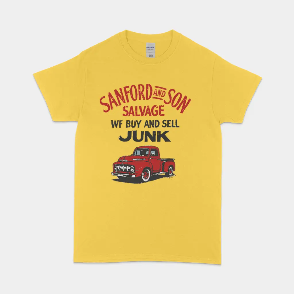 Sanford and Son Salvage70s TV Show Short-Sleeve Unisex T-Shirt – Vintage Junkyard Humor
