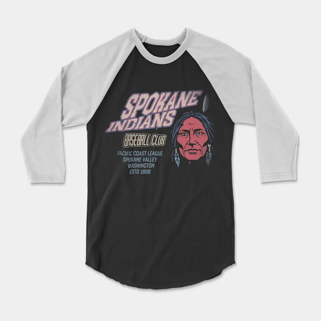 Spokane Indians ¾ Sleeve Raglan Tee