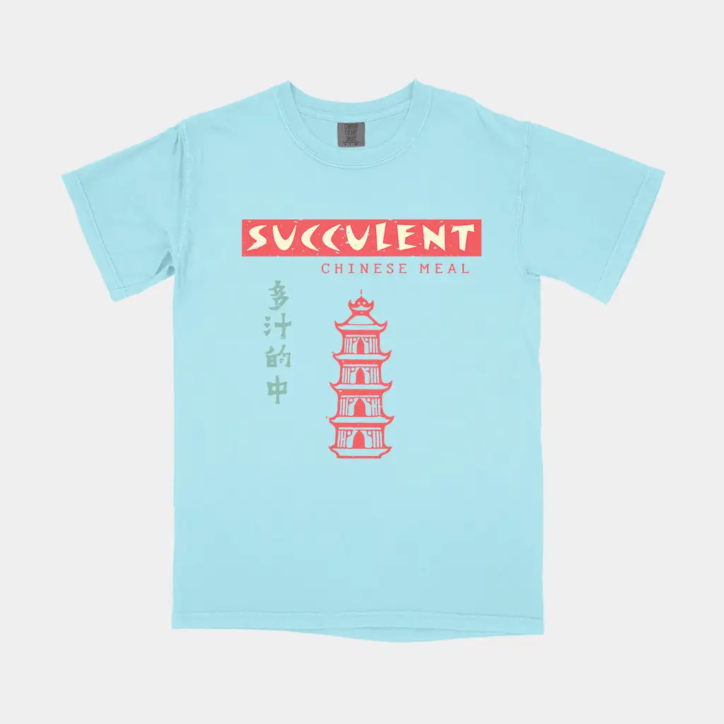 Alternative view of Succulent Chinese Meal Garment-Dyed T-Shirt
