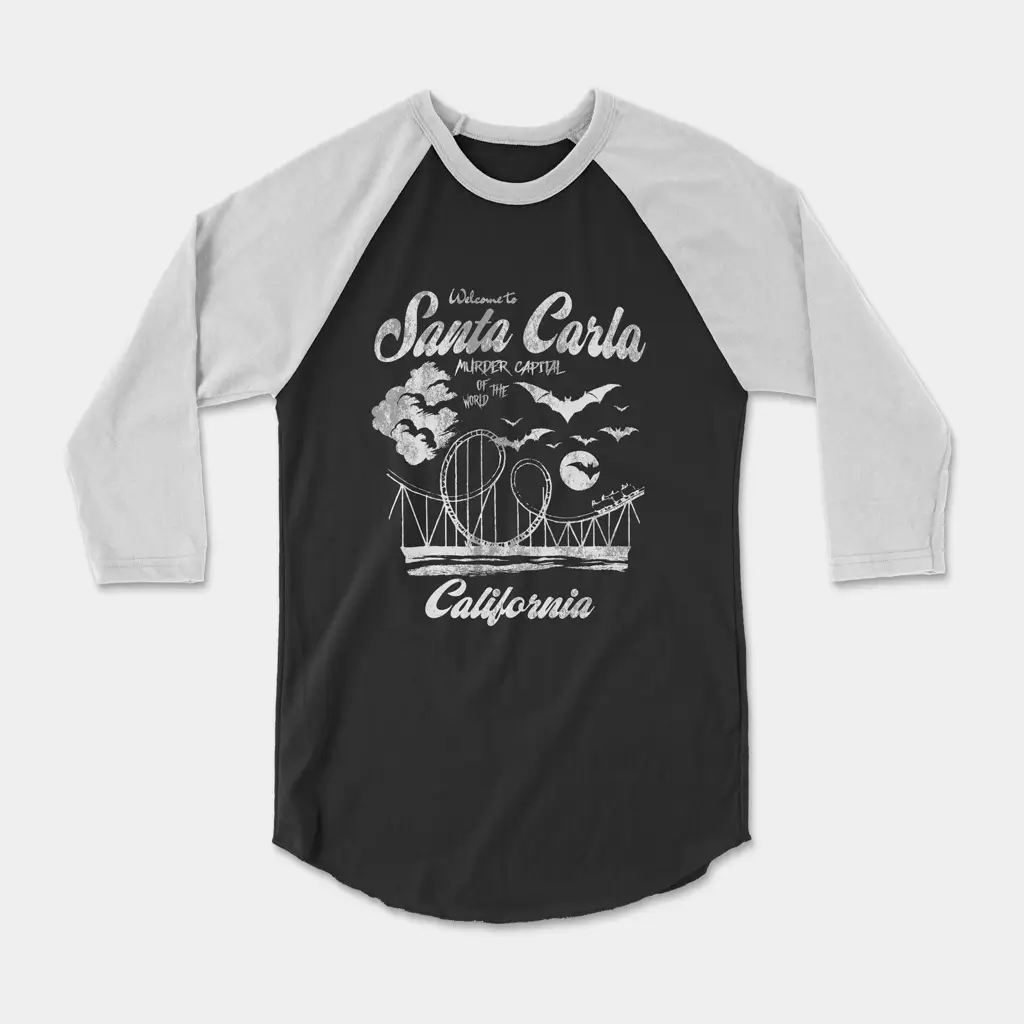 Visit Santa Carla 1987 ¾ Sleeve Raglan Tee