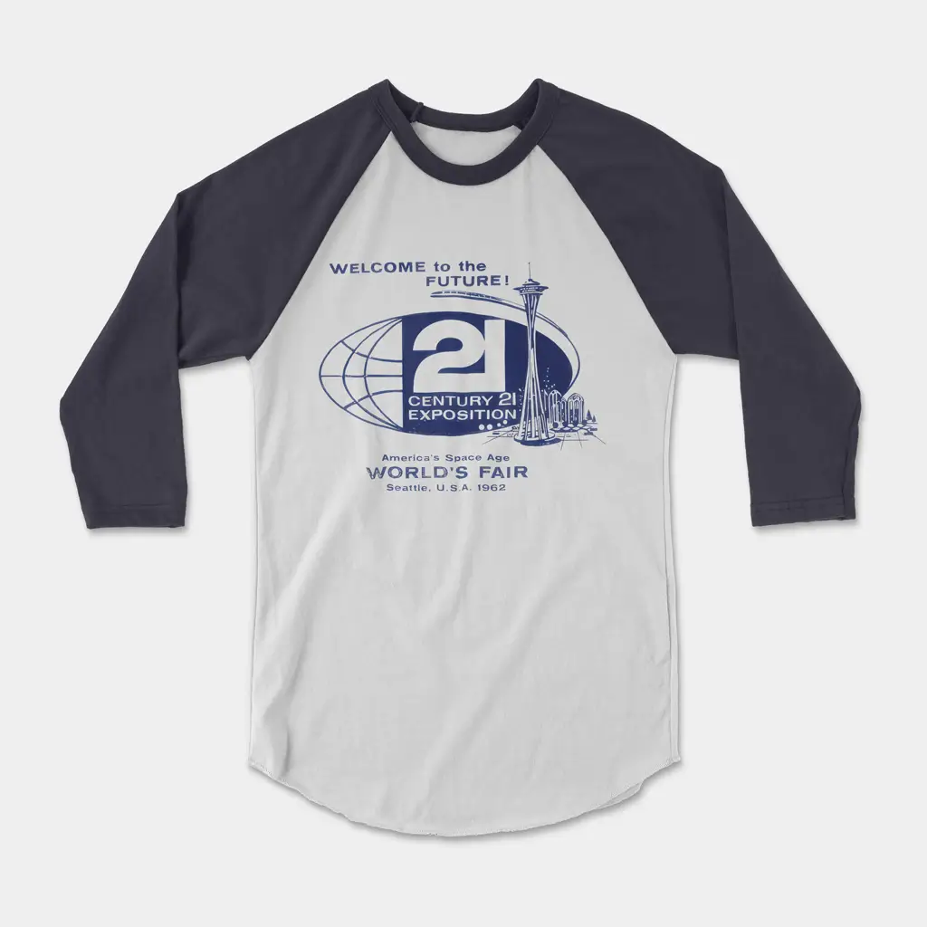 Alternative view of Seattle World’s Fair ¾ Sleeve Raglan Tee