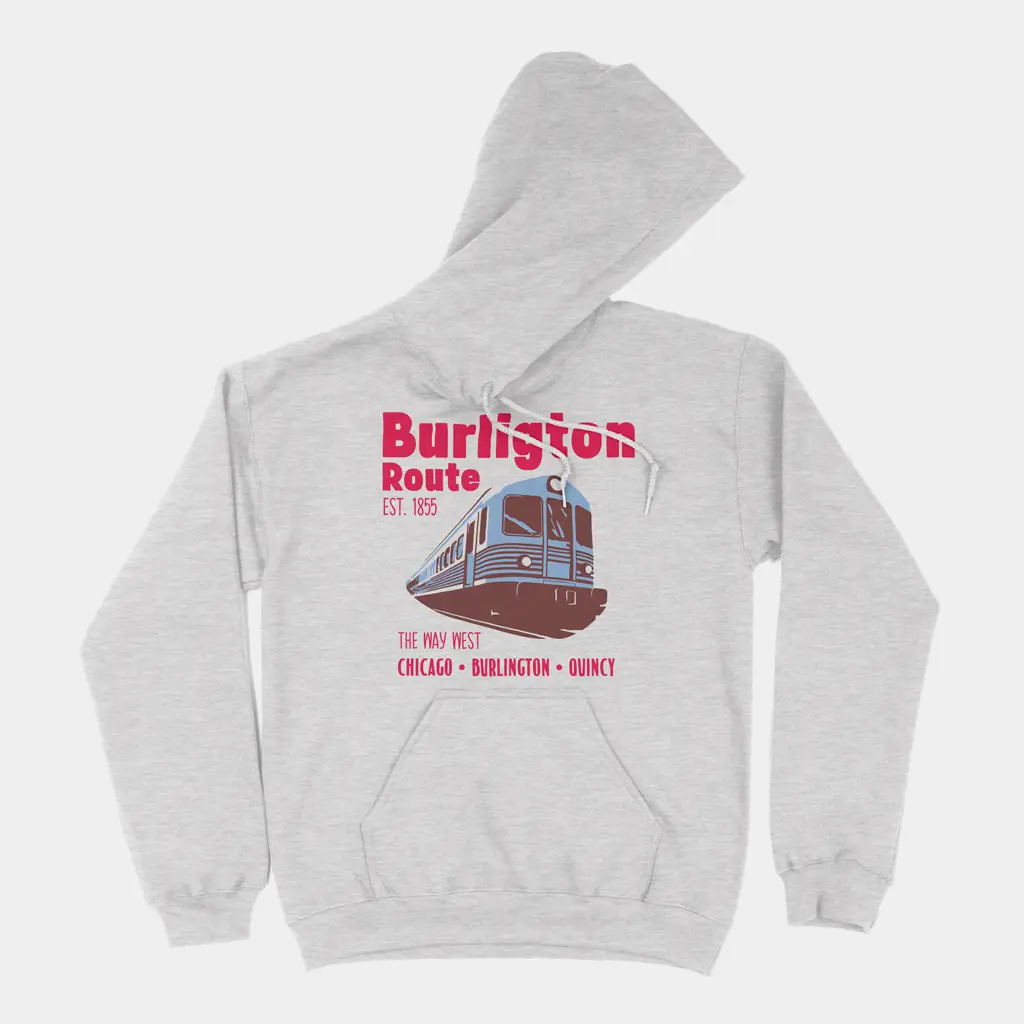 Burlington Route pullover hoodie
