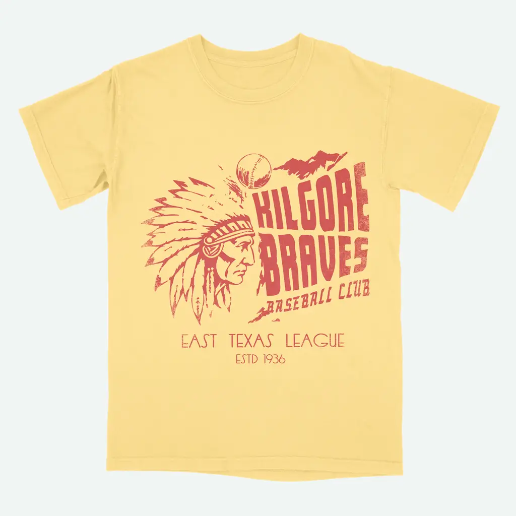 Alternative view of Kilgore Braves Garment-Dyed T-Shirt