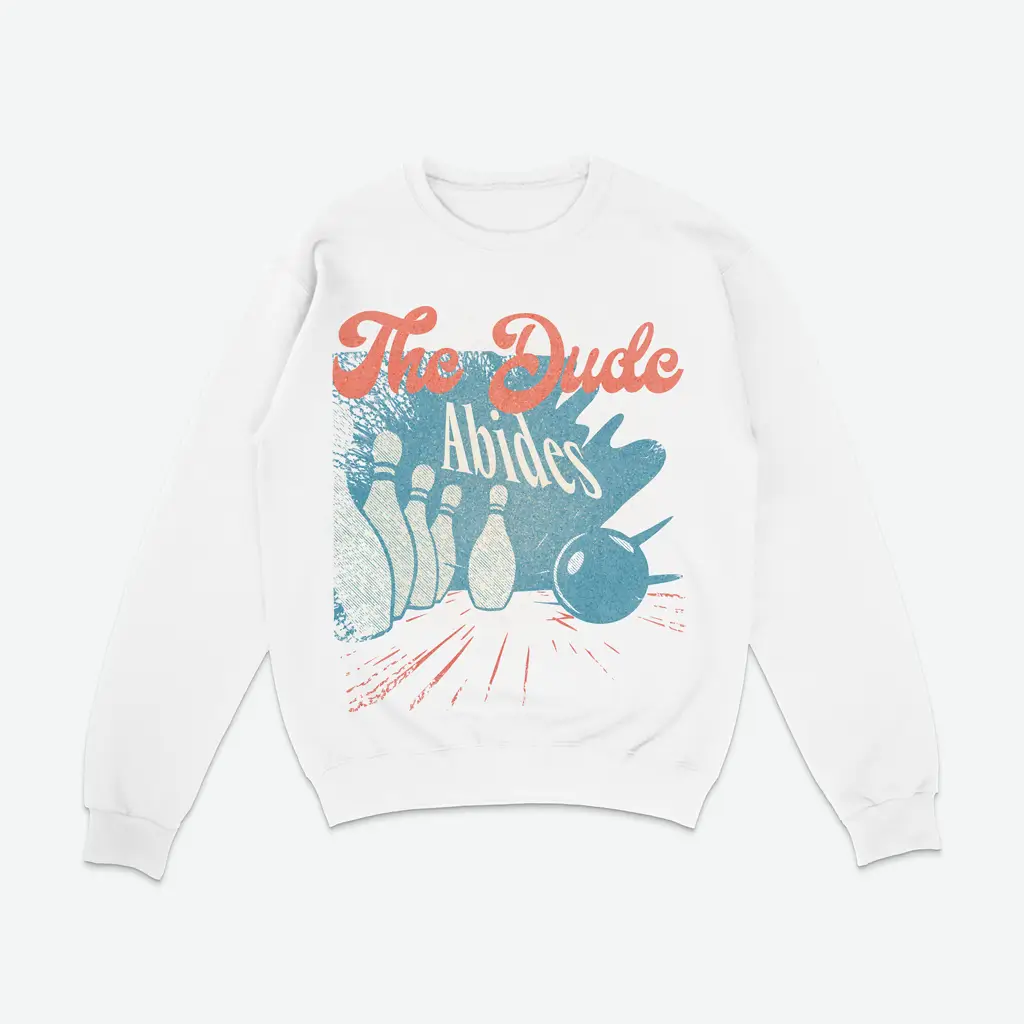 Alternative view of The Dude Abides sweatshirt