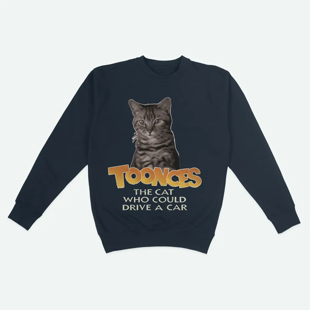 Alternative view of Toonces The Cat Sweatshirt